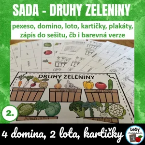 SADA - druhy zeleniny