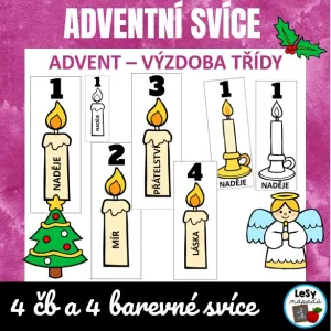 Adventní svíce - zdarma