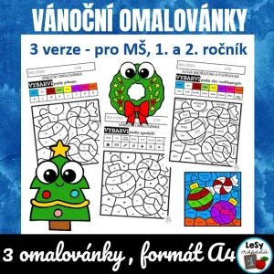 Vánoční omalovánka - zdarma