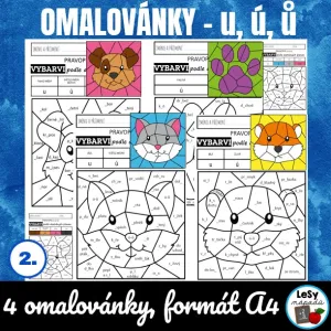Omalovánky - u, ú, ů