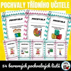 Pochvaly třídního učitele - barevné