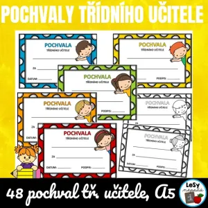 Pochvaly třídního učitele, formát A5