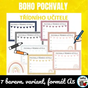 Boho pochvaly třídního učitele