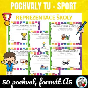 Pochvaly třídního učitele za sport