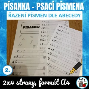Písanka - psací písmena