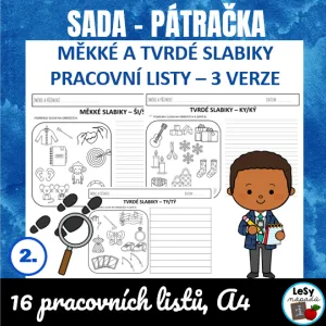 SADA - pátračka, měkké a tvrdé slabiky