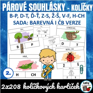 SADA - párové souhlásky, kolíčkovky