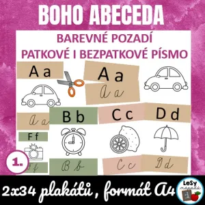 Boho abeceda - plakáty