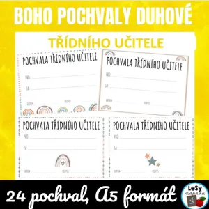 Boho pochvaly duhové, formát A5