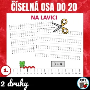Číselná osa na lavici do 20 - zdarma