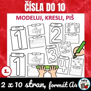 Čísla do 10 - modeluj, kresli, piš