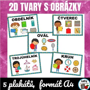 2D tvary s obrázky - plakáty