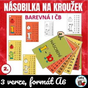 Násobilka na kroužek, formát A6