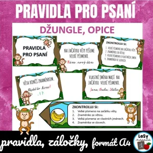 Zkontroluj si - pravidla pro psaní, džungle