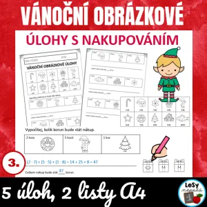 Vánoční obrázkové úlohy, zdarma