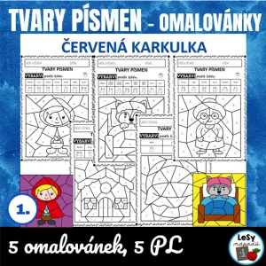 Tvary písmen - Červená Karkulka