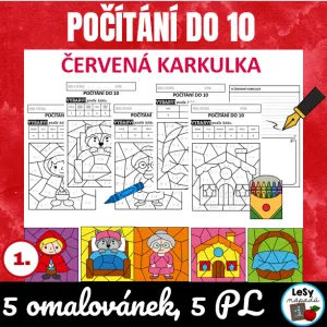 Počítání do 10 - Červená Karkulka