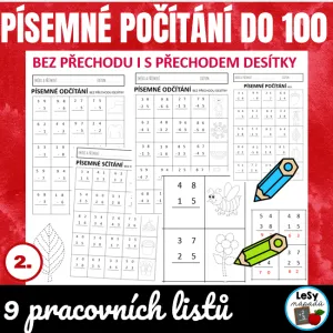 Písemné počítání - pracovní listy