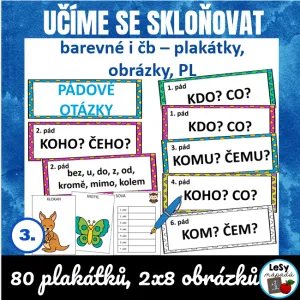 Učíme se skloňovat - plakátky s pády