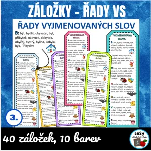 Vyjmenovaná slova - záložky