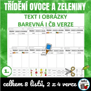 Třídění - ovoce a zelenina