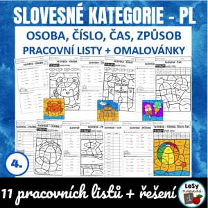 Slovesa - mluvnické kategorie (osoba, číslo, čas, způsob)