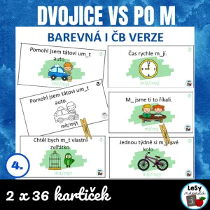 Dvojice vyjmenovaných slov po M
