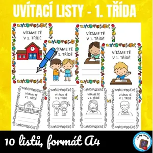 Uvítací listy - 1. třída