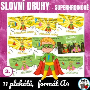 Superhrdinové - slovní druhy
