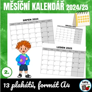 Měsíční kalendář 2024/2025 - zdarma