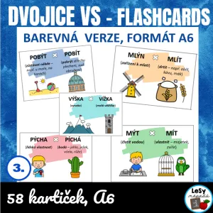 Dvojice VS, flashcards, barevná verze