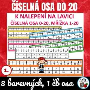 Číselná osa do 20 na lavici