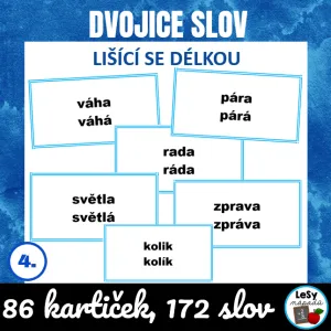 Dvojice slov lišící se délkou 