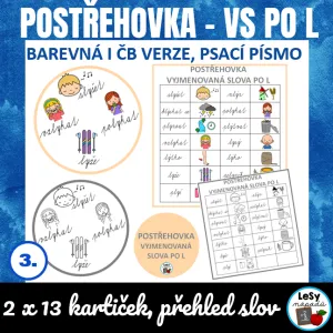 Vyjmenovaná slova po L - postřehovka