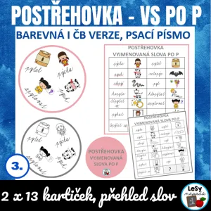 Vyjmenovaná slova po P - postřehovka
