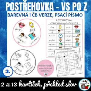 Vyjmenovaná slova po Z - postřehovka