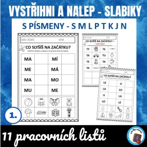Slabiky - vystřihni a nalep