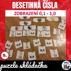 Desetinná čísla - puzzle