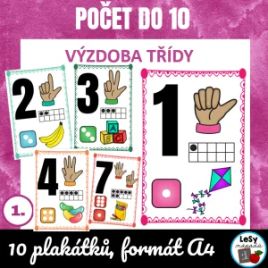 Počet do 10 - výukové plakáty