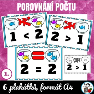 Porovnávání počtu - výukový plakát