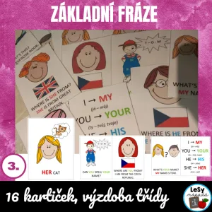 Základní fráze v angličtině pro 3. ročník 