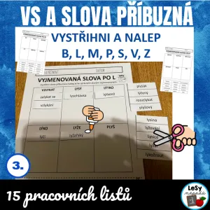 VS a slova příbuzná - vystřihni a nalep
