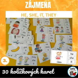 He, she, it, they - kolíčkové karty