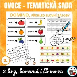 AJ Obrázkové domino - ovoce