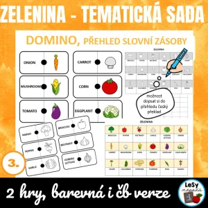 AJ Obrázkové domino - zelenina