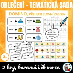 AJ Obrázkové domino - oblečení