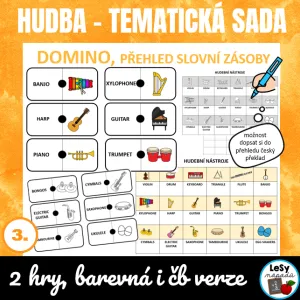 AJ Obrázkové domino - hudební nástroje