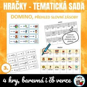 AJ Obrázkové domino - hračky