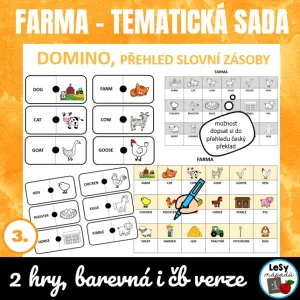 AJ Obrázkové domino - farma