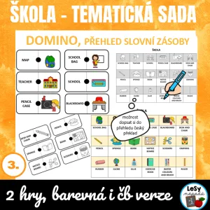 AJ Obrázkové domino - škola